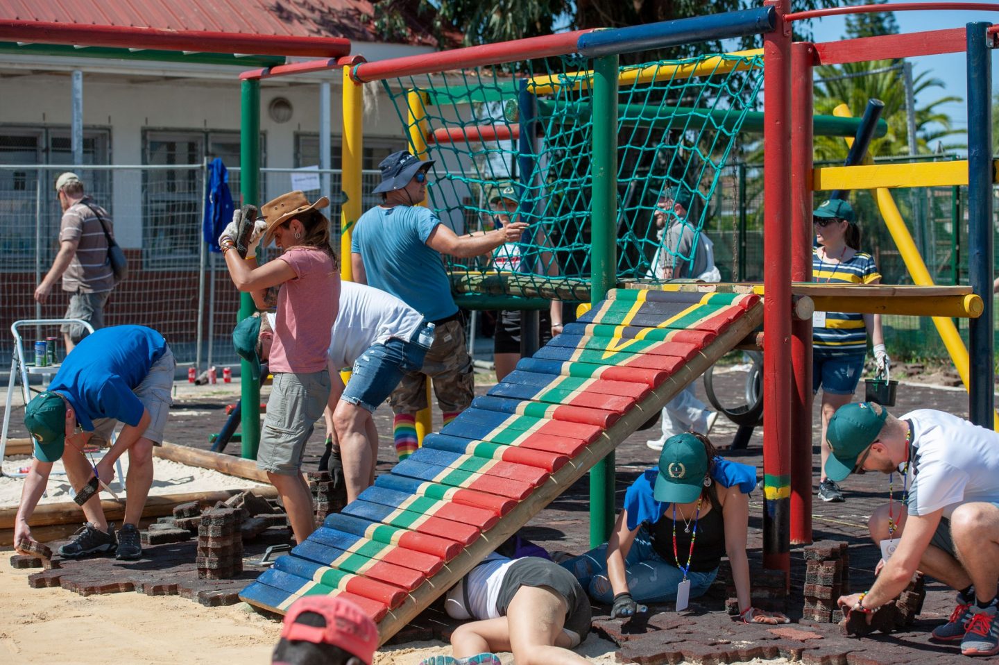 we donated our time in the form of work hours to build primary school for the children.