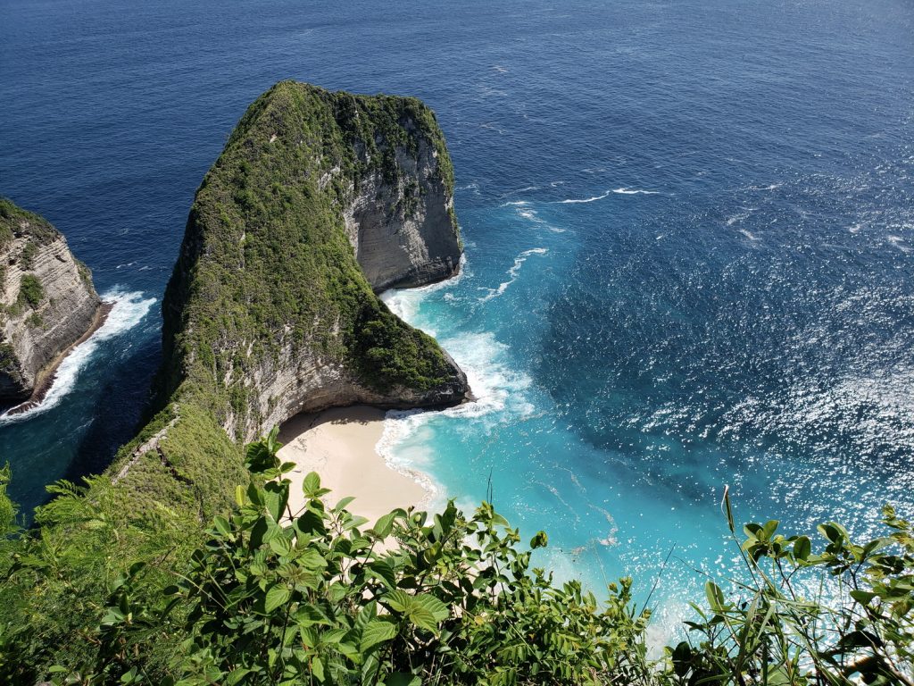 Beautiful Manta Bay in Nusa Penida near Bali