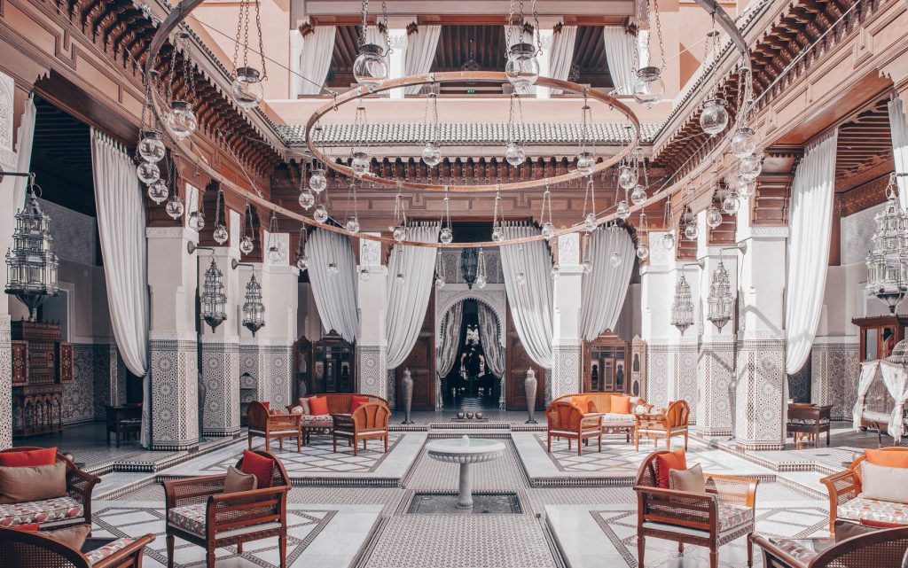 Indulge in a luxury oasis like the Royal Mansour Marrakech.