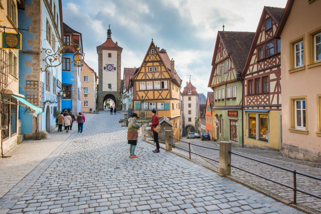 Rothenburg ob der Tauber is a well preserved medieval german town