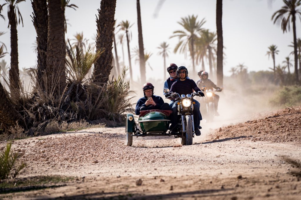 Enjoy motorcycle sidecar excursion
