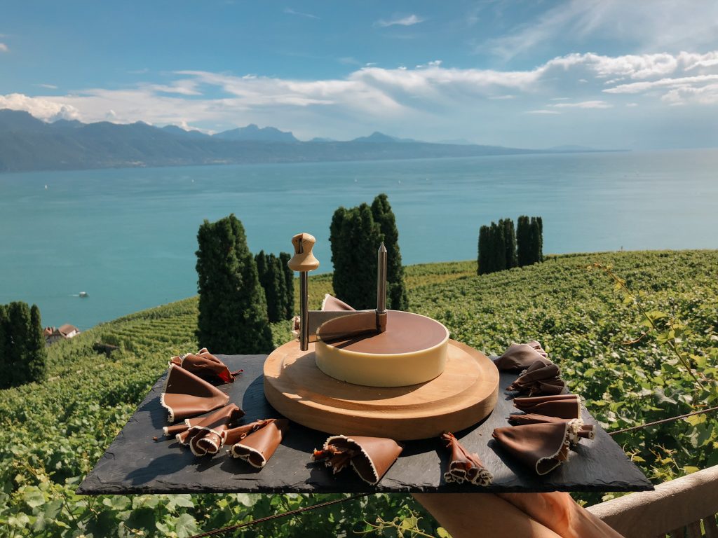 breathtaking view and delectable desert