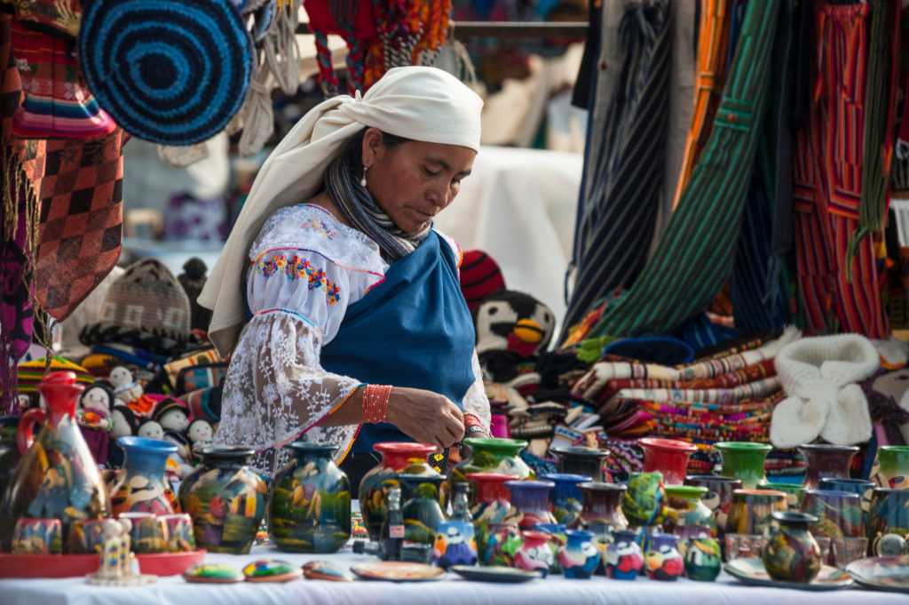A visit to the Otavalo market is one of the most popular things to do in Ecuador